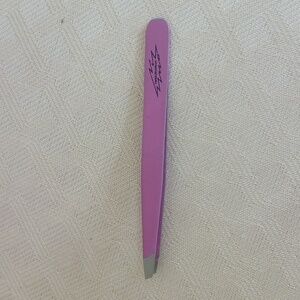 Tweezerman Tweezers, 4"long,stainless Tips..light Pink..NEW...made in Italy
